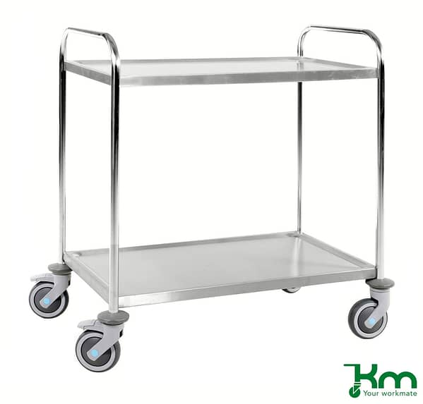 Kongamek Edelstahlwagen 2 Böden