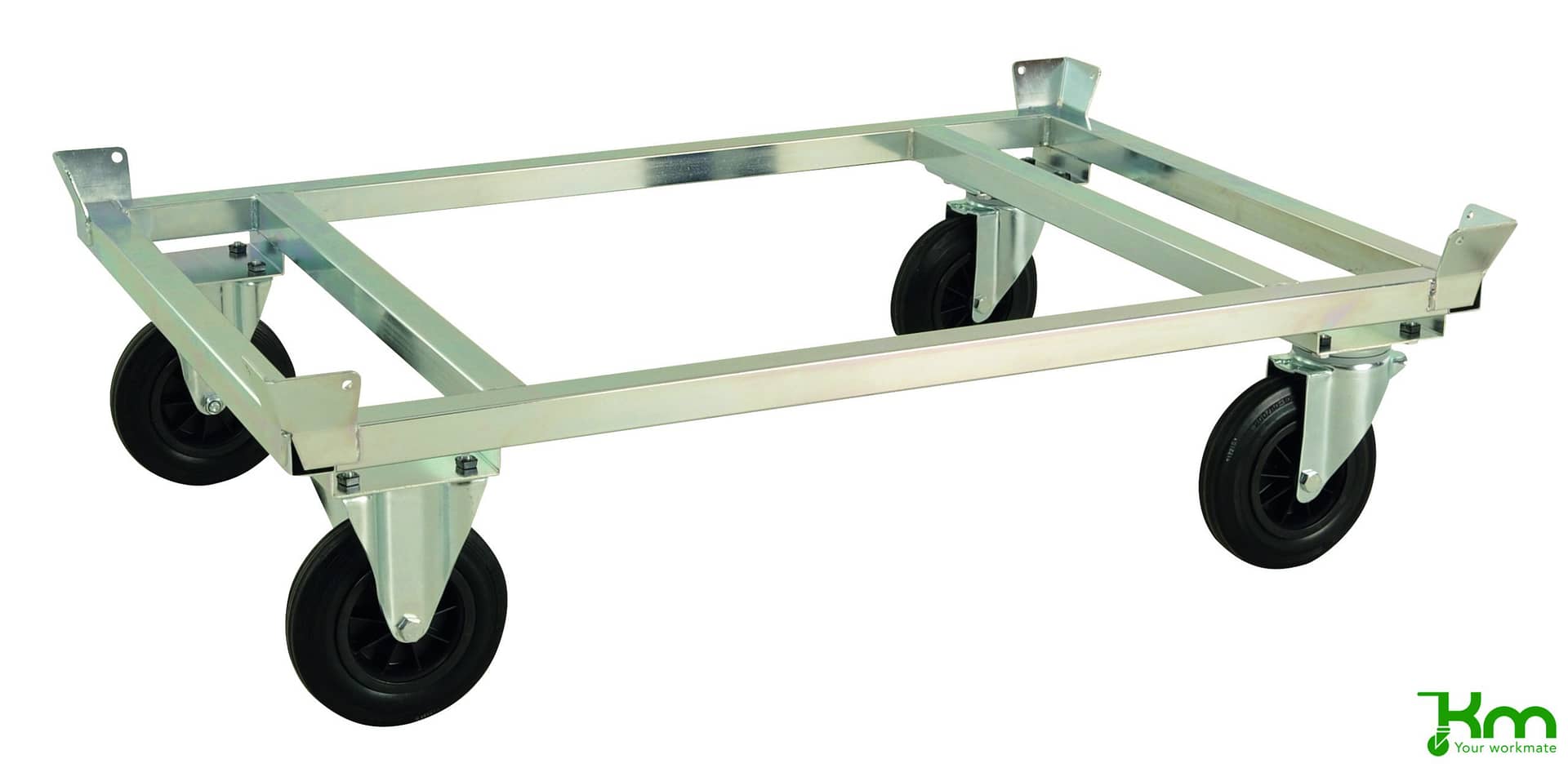 Verzinkter Palettenwagen mit Palettenhalter