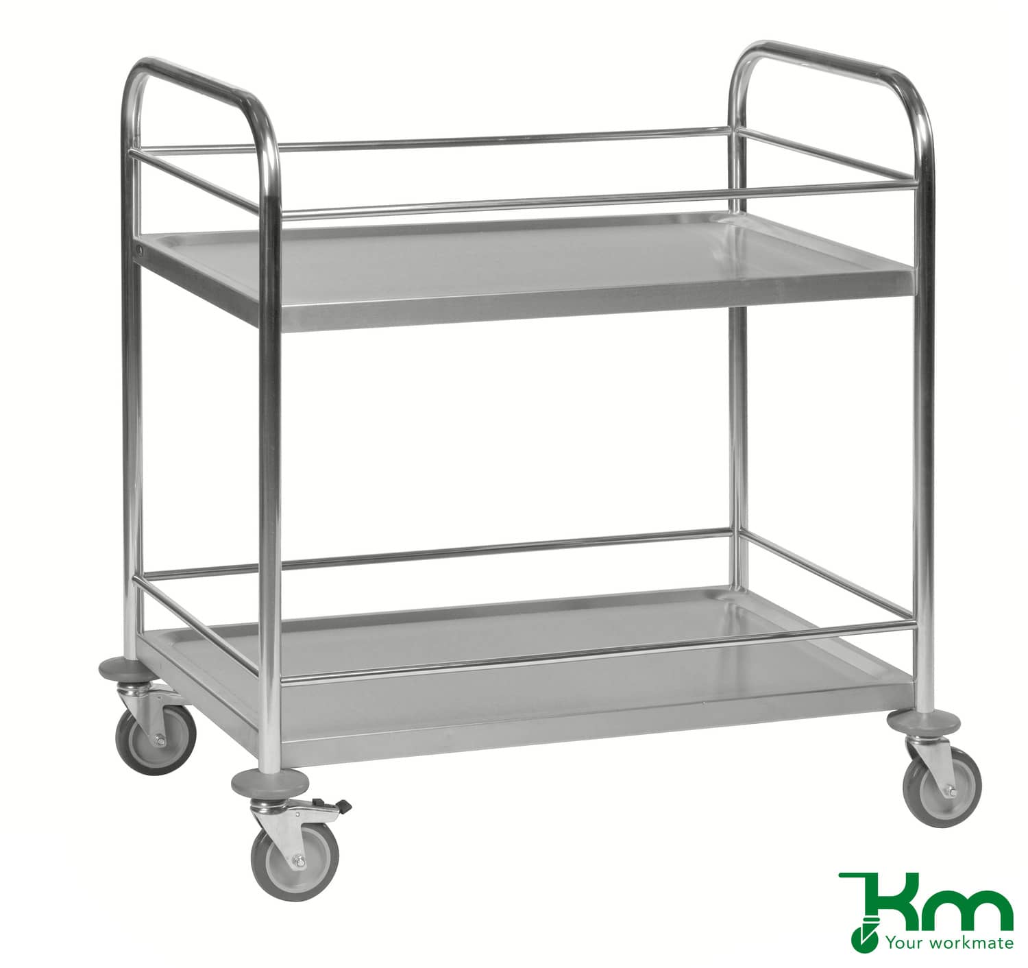 Kongamek Edelstahlwagen 2 Böden