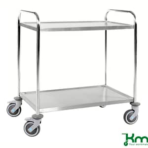 Kongamek Edelstahlwagen 2 Böden